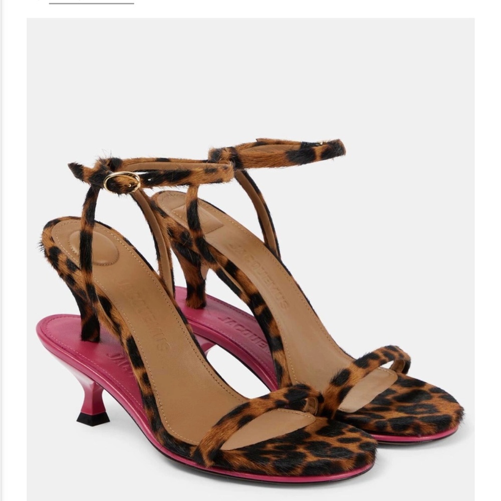 Jacquemus Les Doubles Sandal Leopard Size 40 Lightwear Good Condition